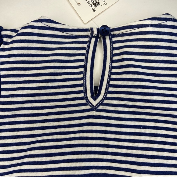 First Impressions Striped Skirted Romper 6-9M - Picture 4 of 6